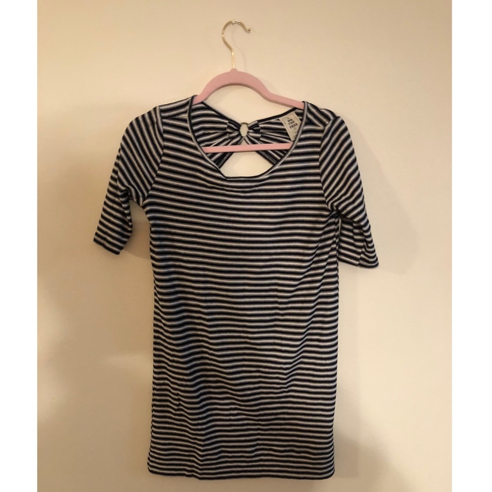 Black and White striped dress